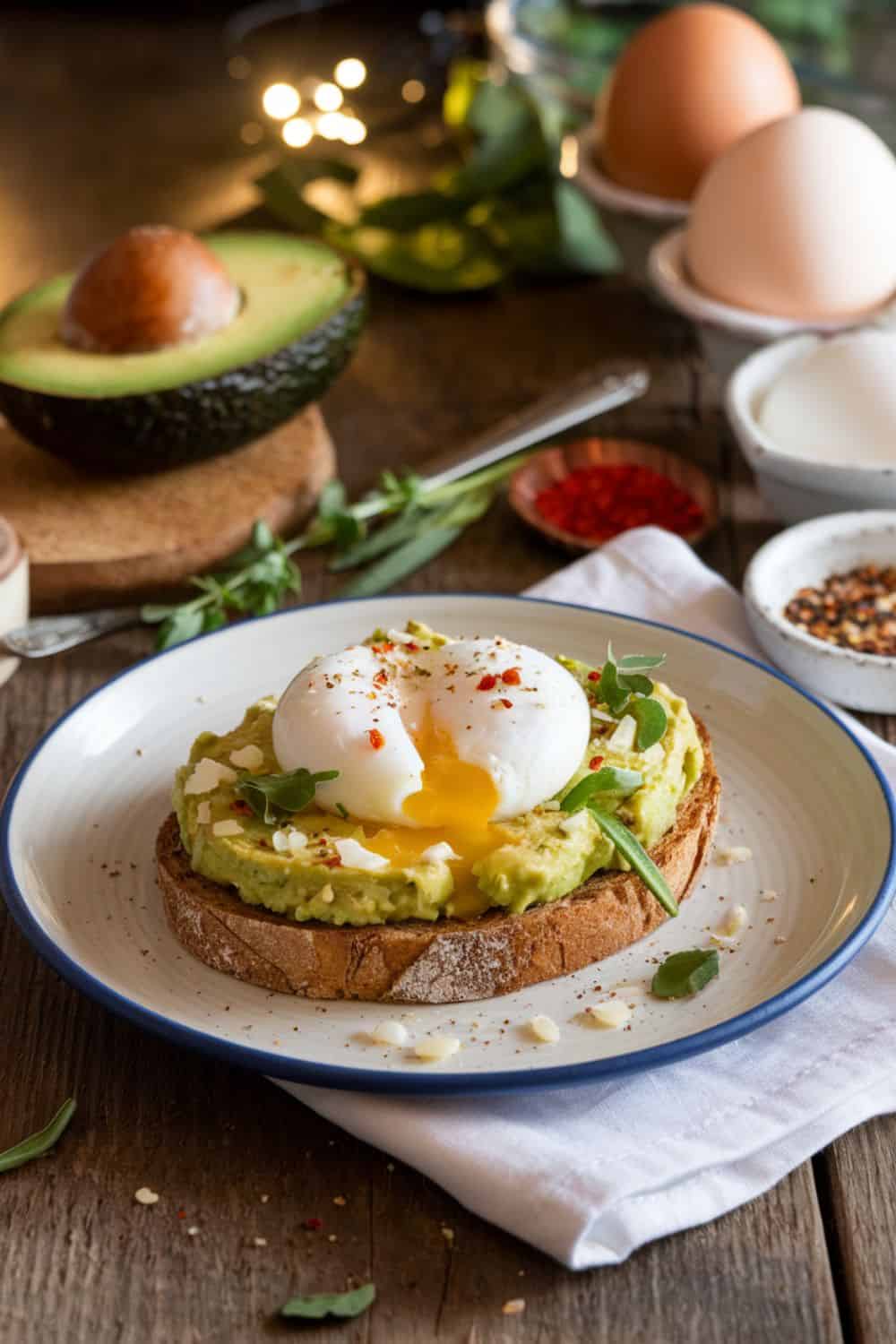 Avocado Toast with Poached Egg