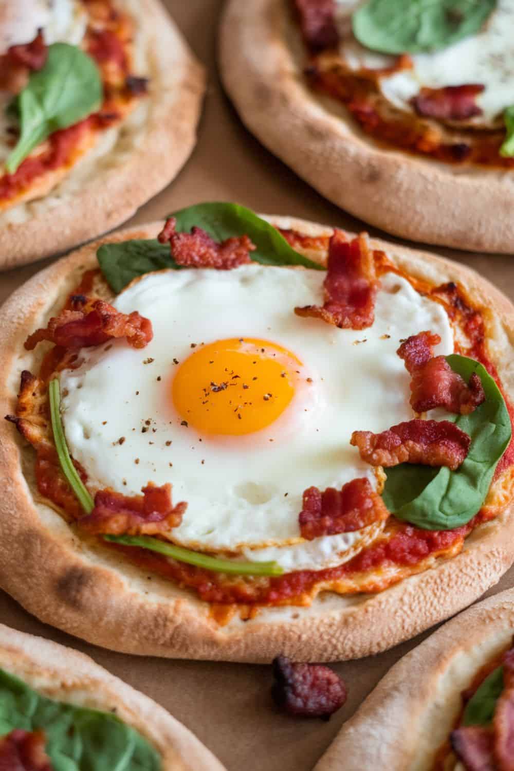 Breakfast Pizza with Pita Bread