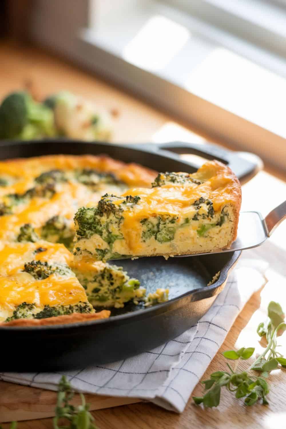 Broccoli and Cheddar Frittata