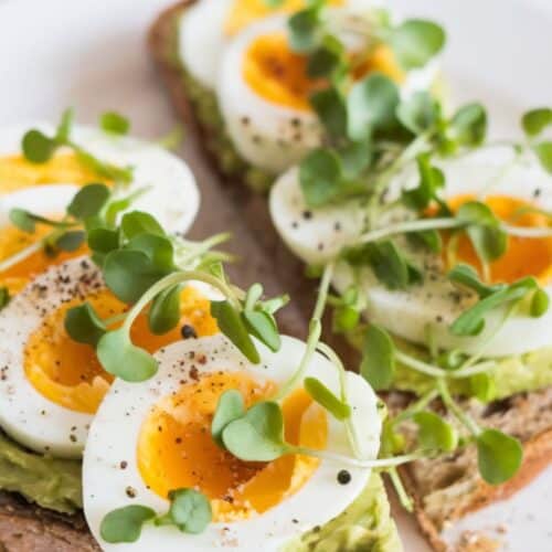 Hard-Boiled Egg and Avocado Toast