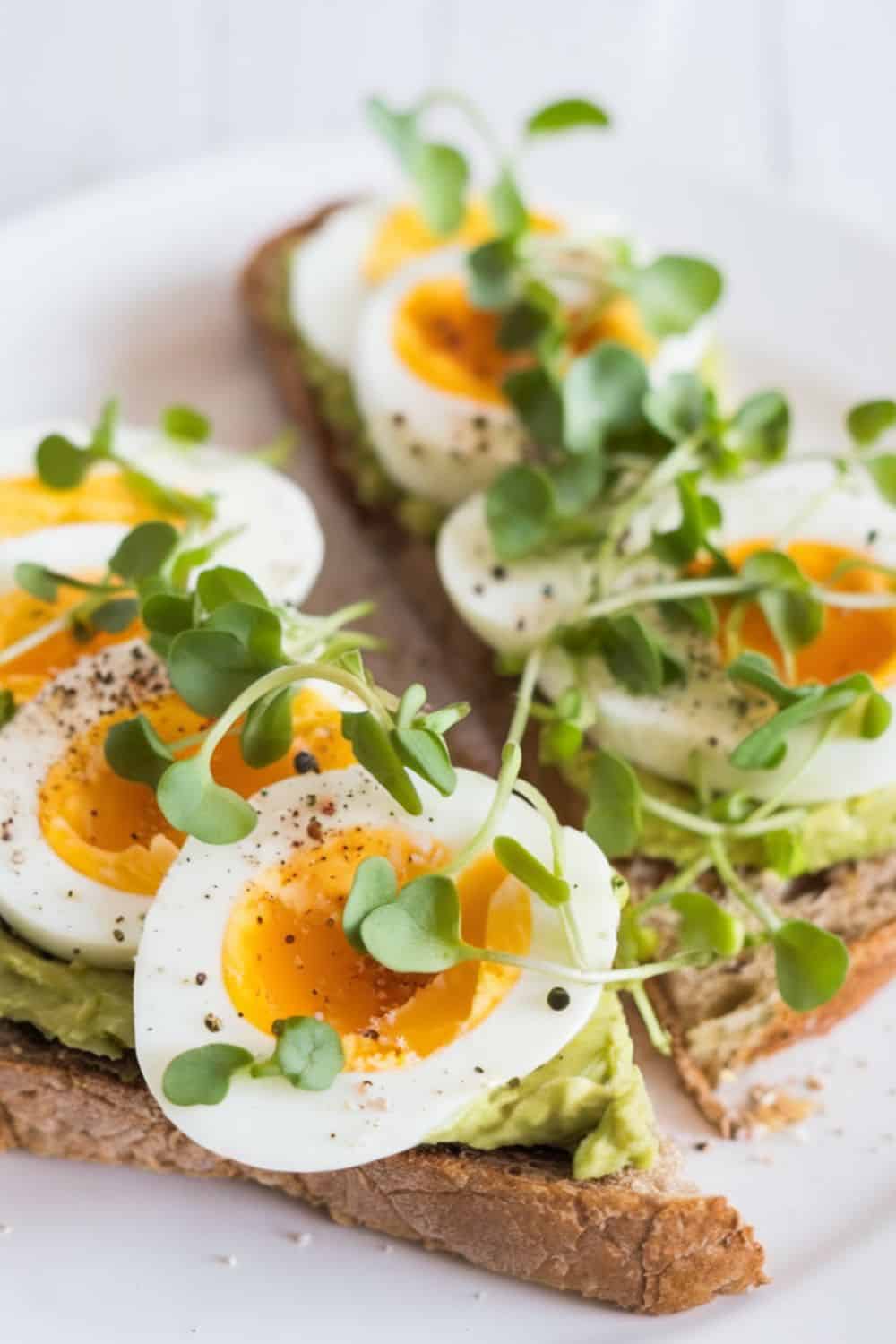 Hard-Boiled Egg and Avocado Toast