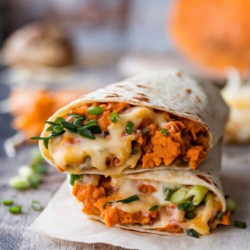 Make-Ahead Breakfast Burritos with Sweet Potato