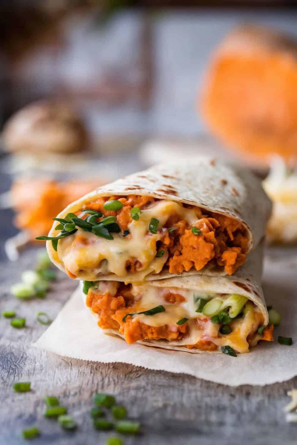 Make-Ahead Breakfast Burritos with Sweet Potato