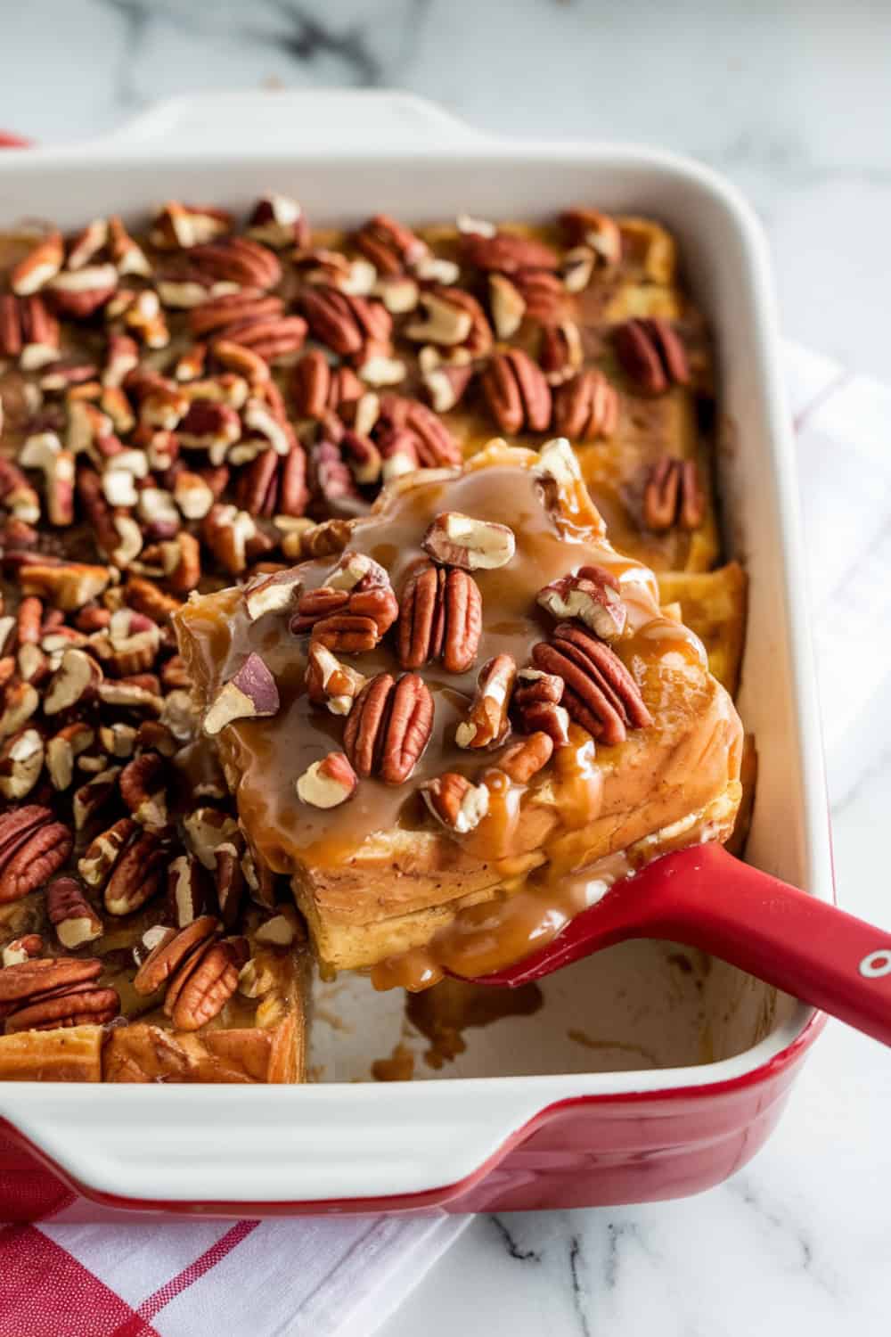 Overnight Maple Pecan French Toast Casserole