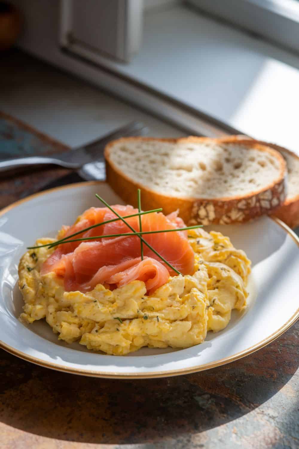 Scrambled Eggs with Smoked Salmon