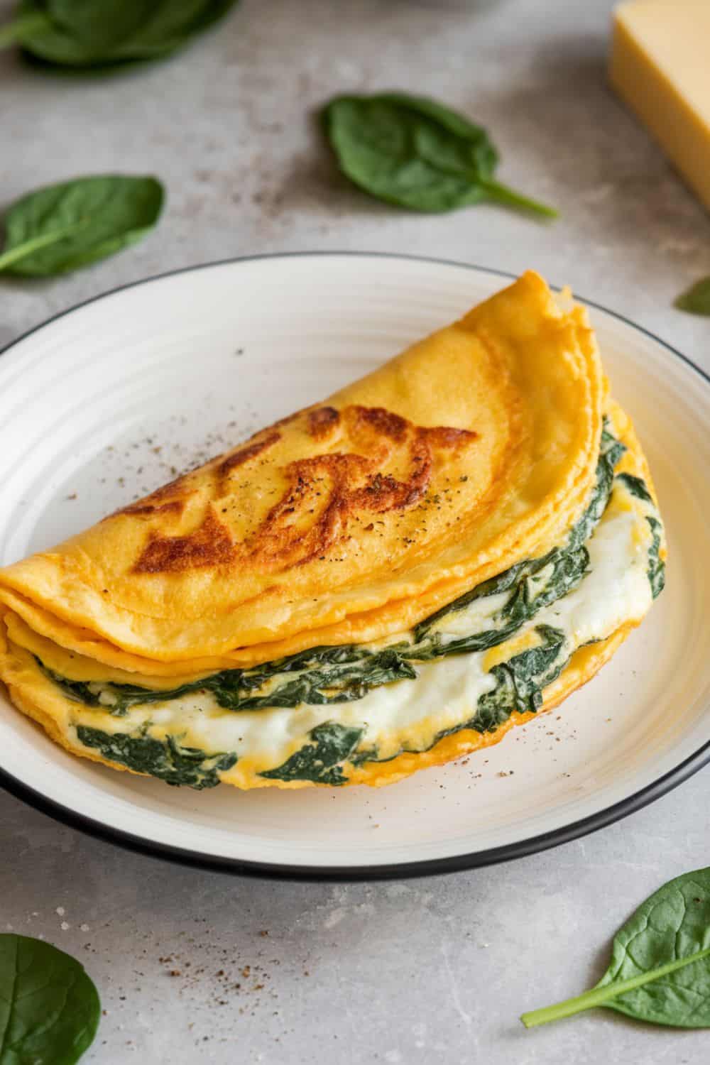 Spinach and Cheese Omelet