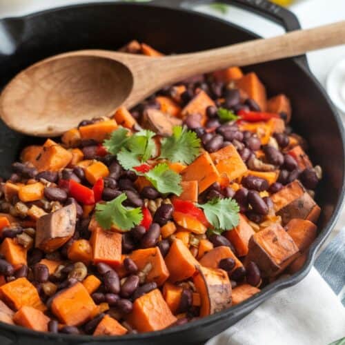 Sweet Potato and Black Bean Hash