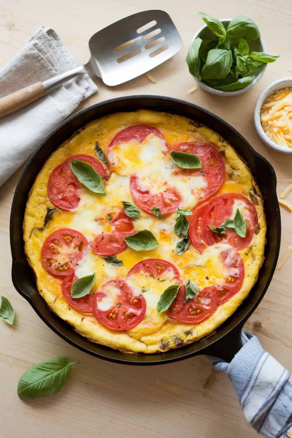 Tomato and Basil Frittata