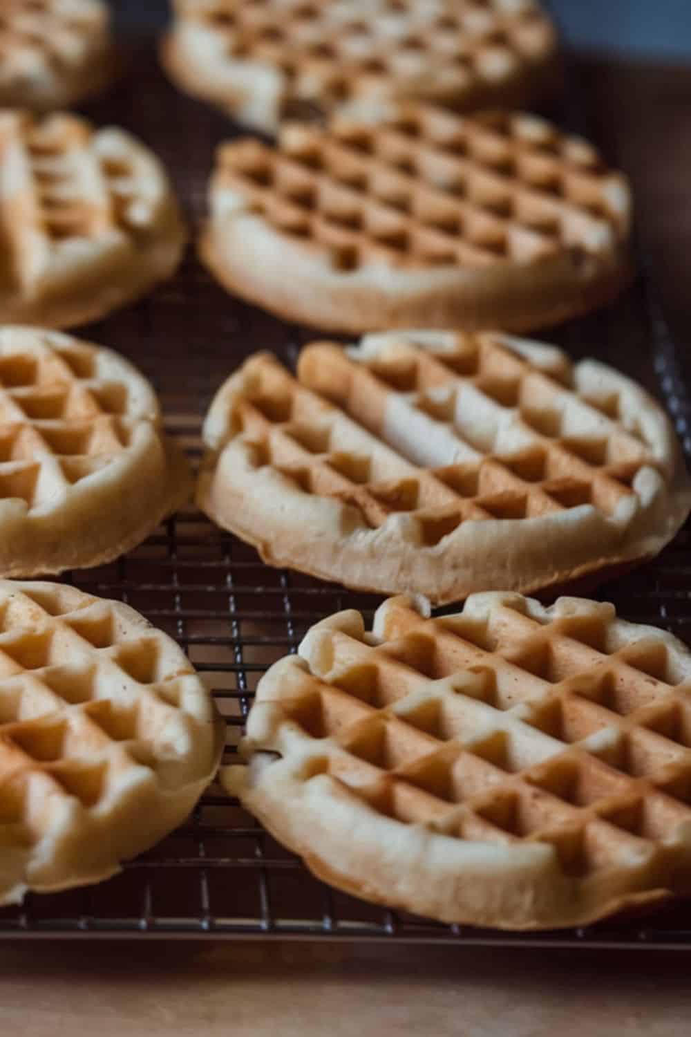 Waffles on a rack