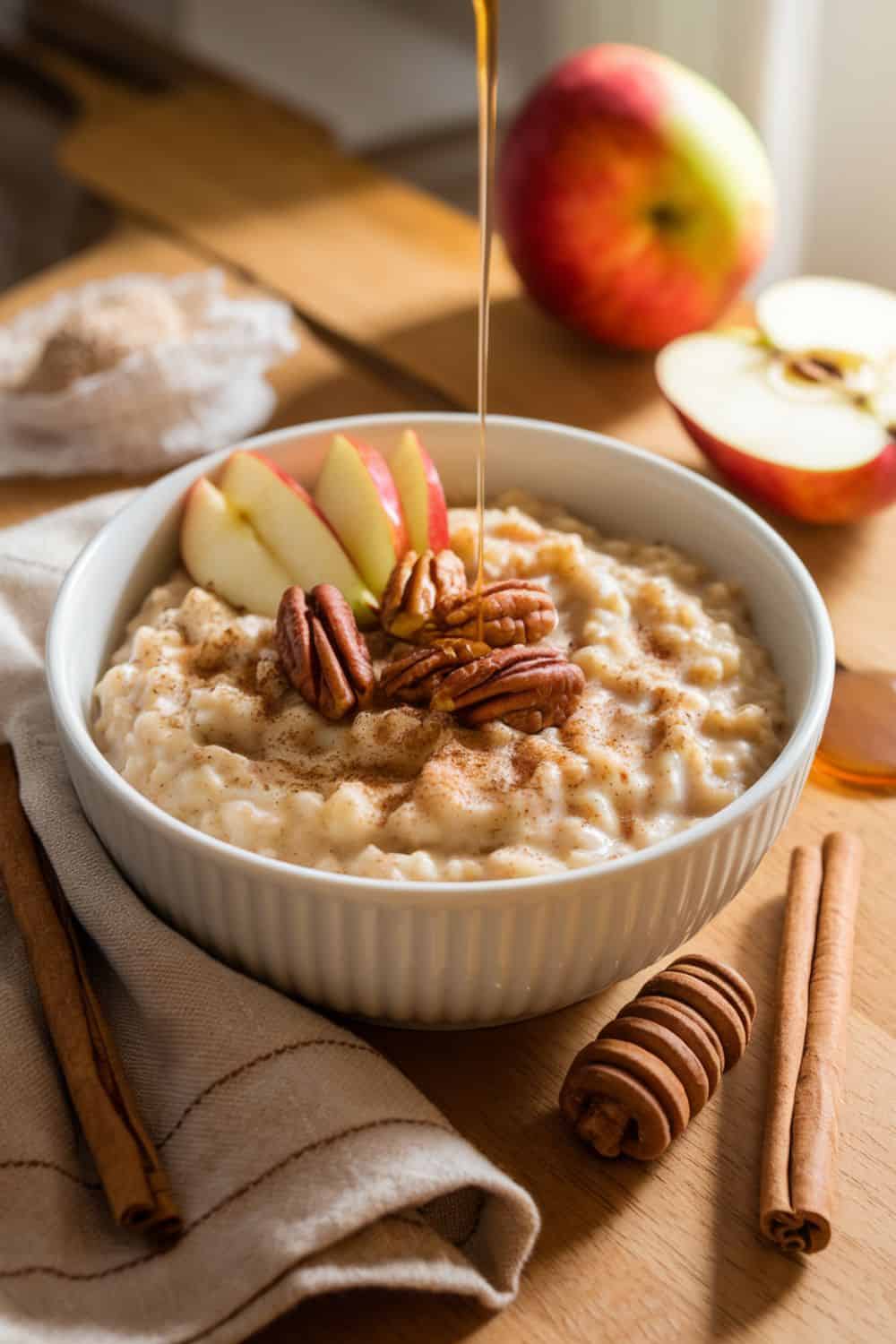 a warm bowl of Apple Cinnamon Oatmeal