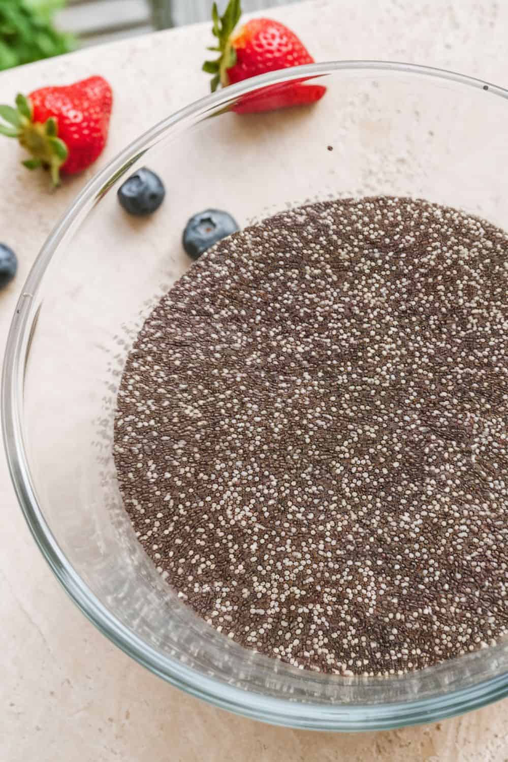 making Chia Seed Pudding