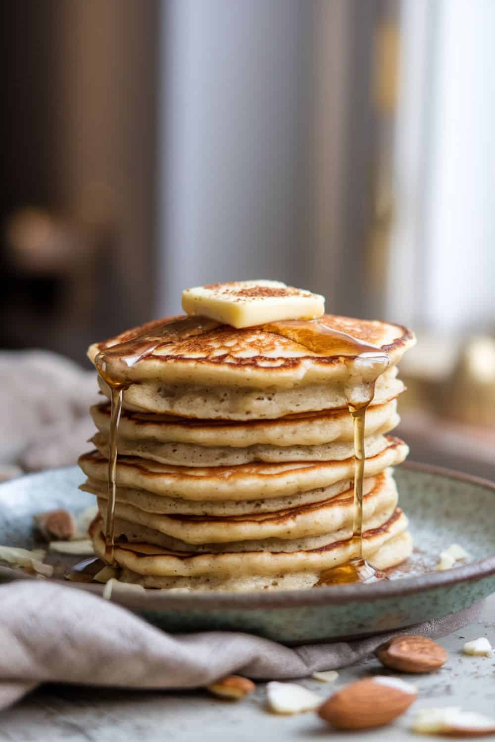 plate of Low Carb Pancakes