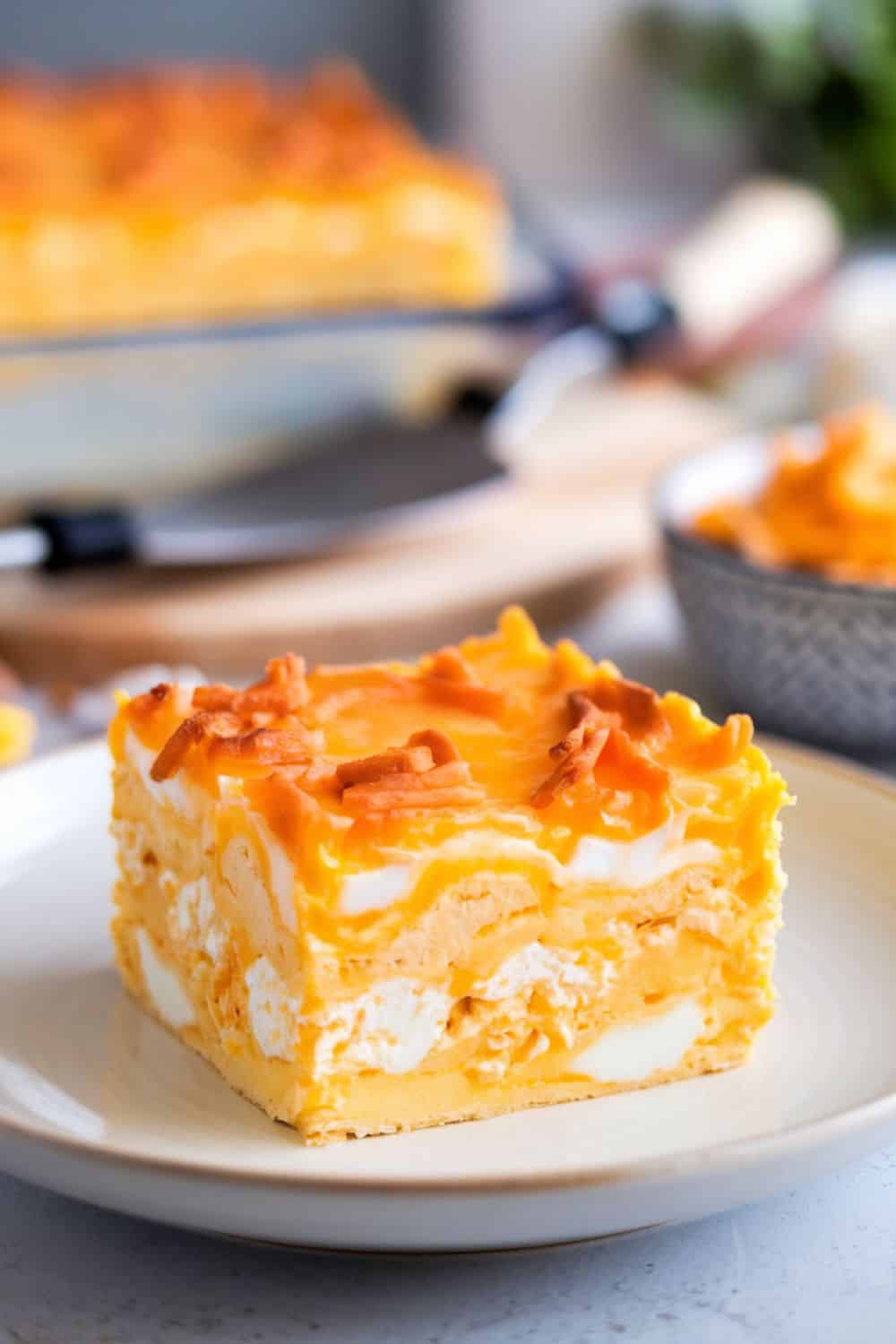 slice of Egg and Cheese Breakfast Casserole