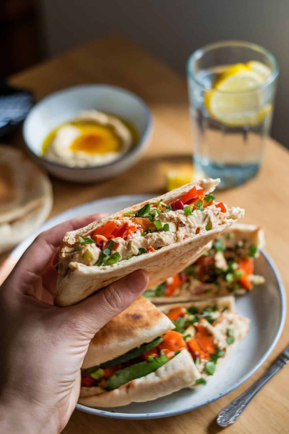 Veggie Hummus Pita