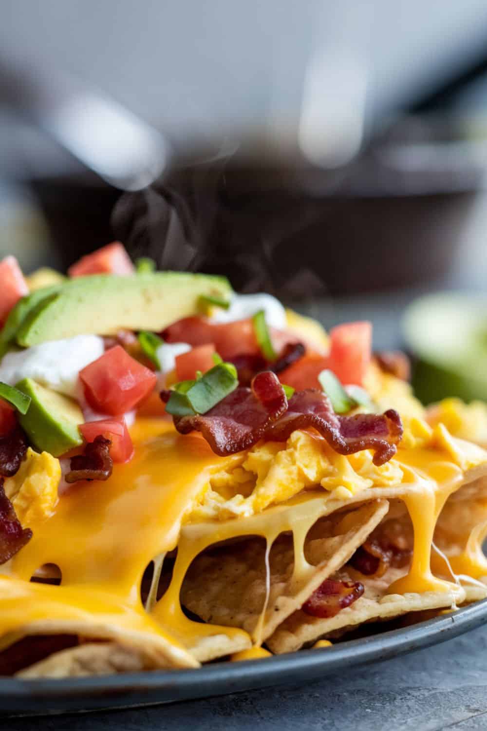 portion of Breakfast Nachos