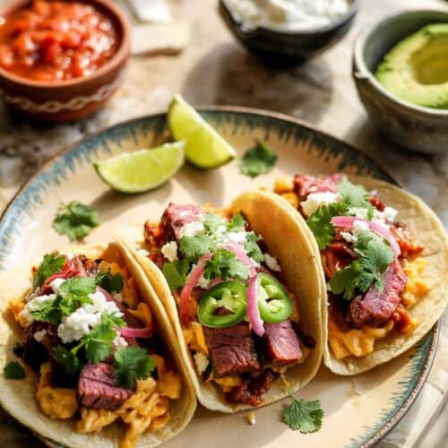 brisket breakfast tacos