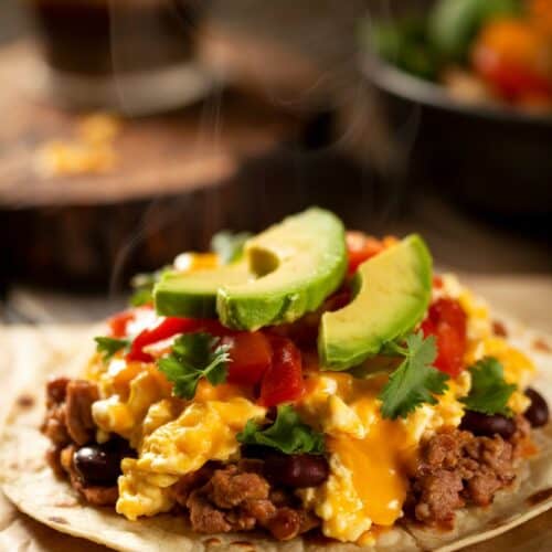 high protein breakfast tacos