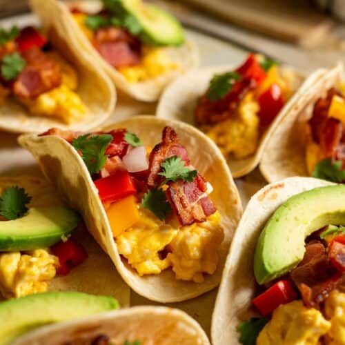 mini breakfast tacos