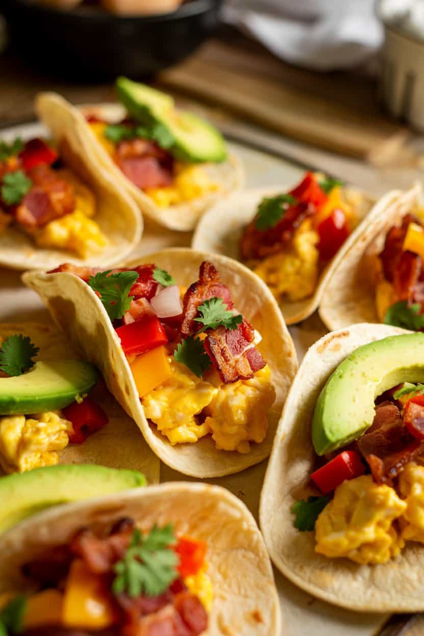 mini breakfast tacos