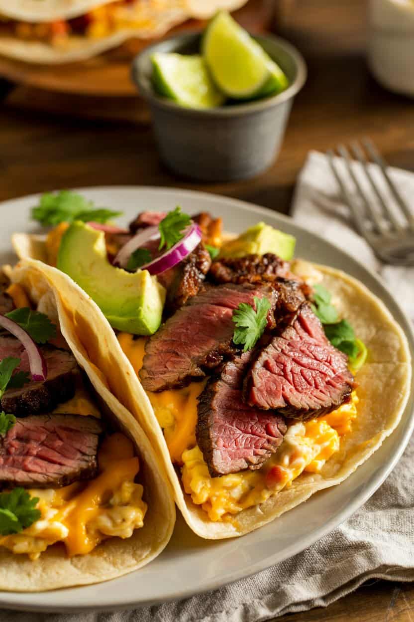 steak breakfast taco