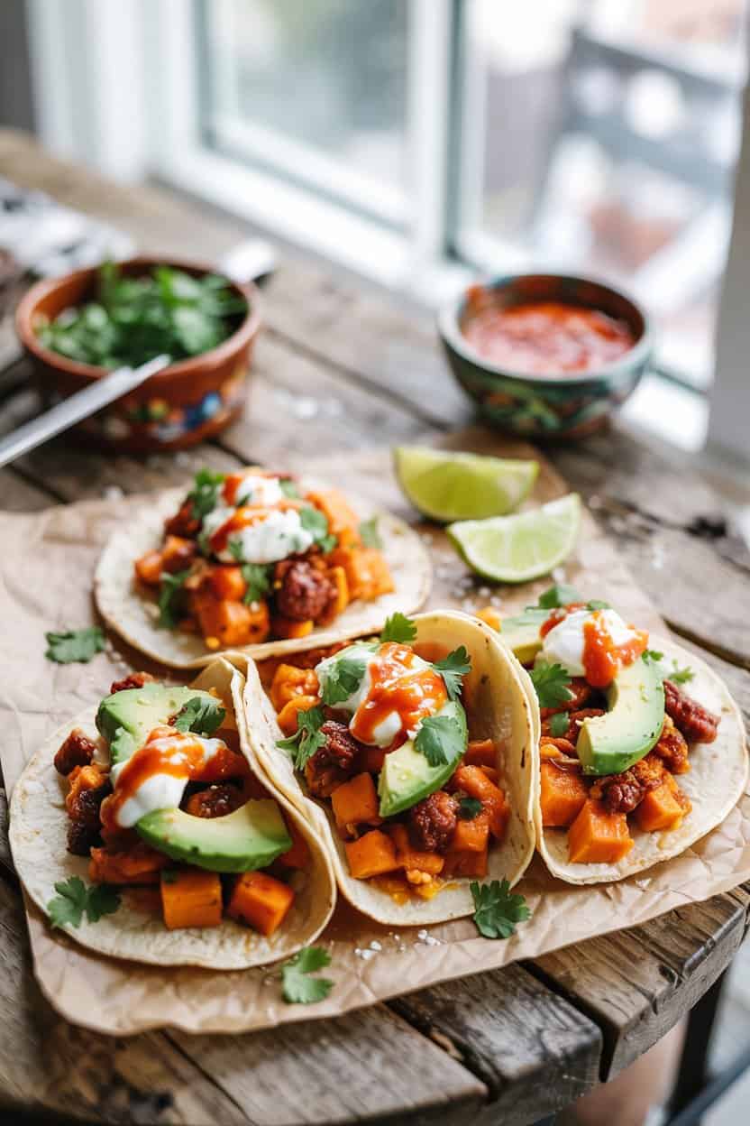 sweet potato breakfast tacos