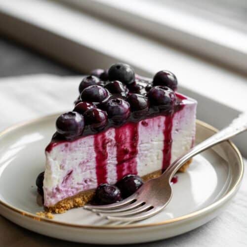 no bake blueberry cheesecake