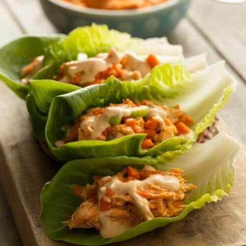 Buffalo Chicken Lettuce Wraps
