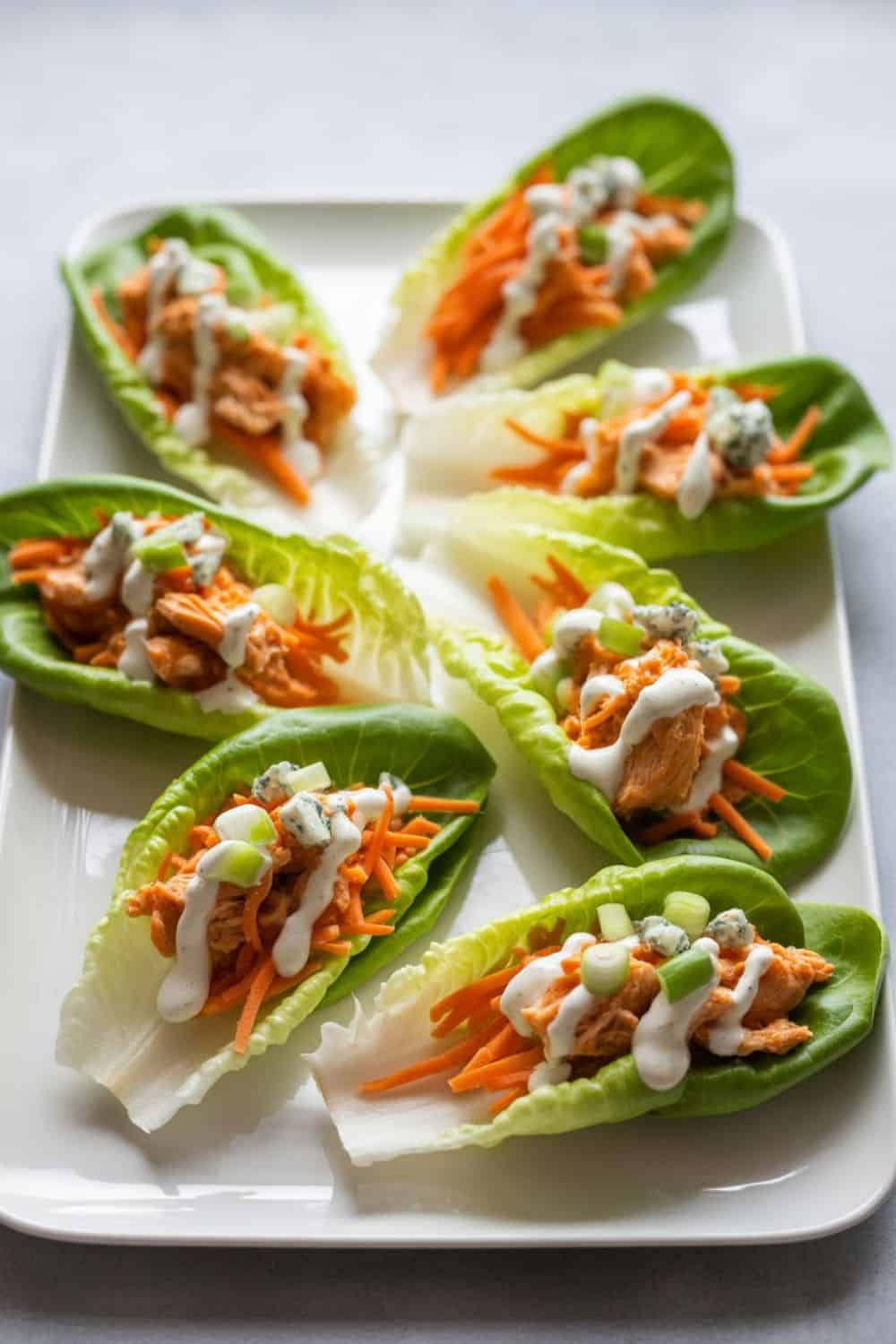 Buffalo Chicken Lettuce Wraps