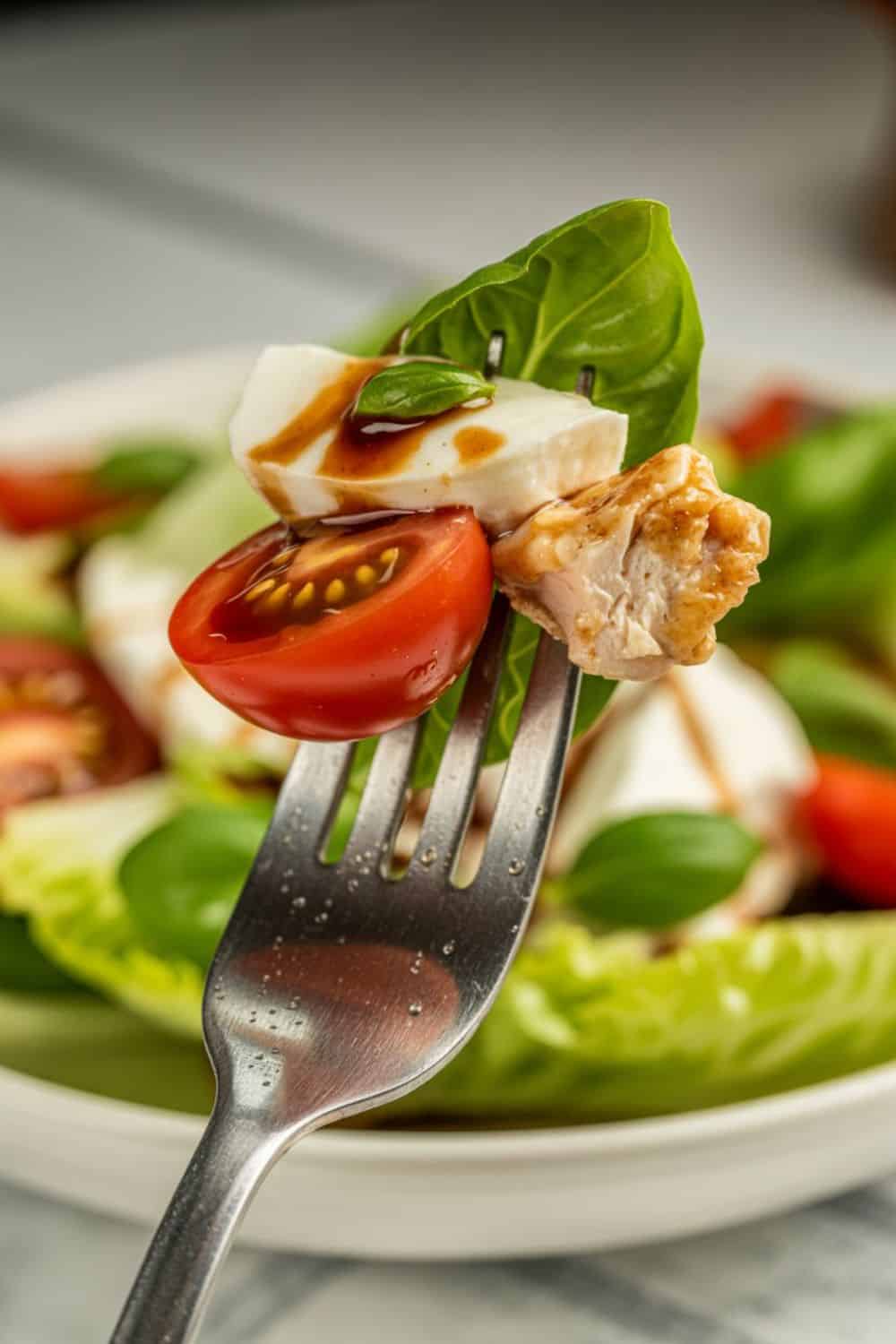 Caprese Salad with Chicken