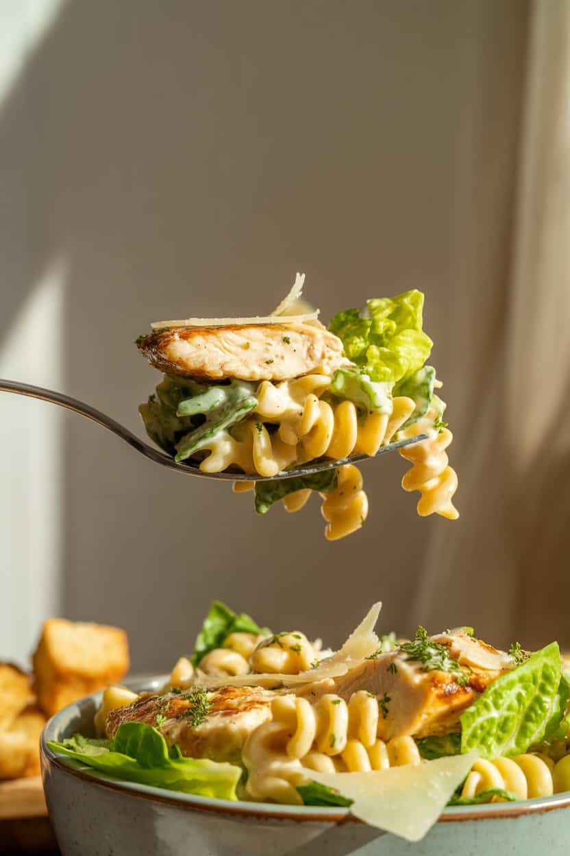 Chicken Caesar Pasta Salad