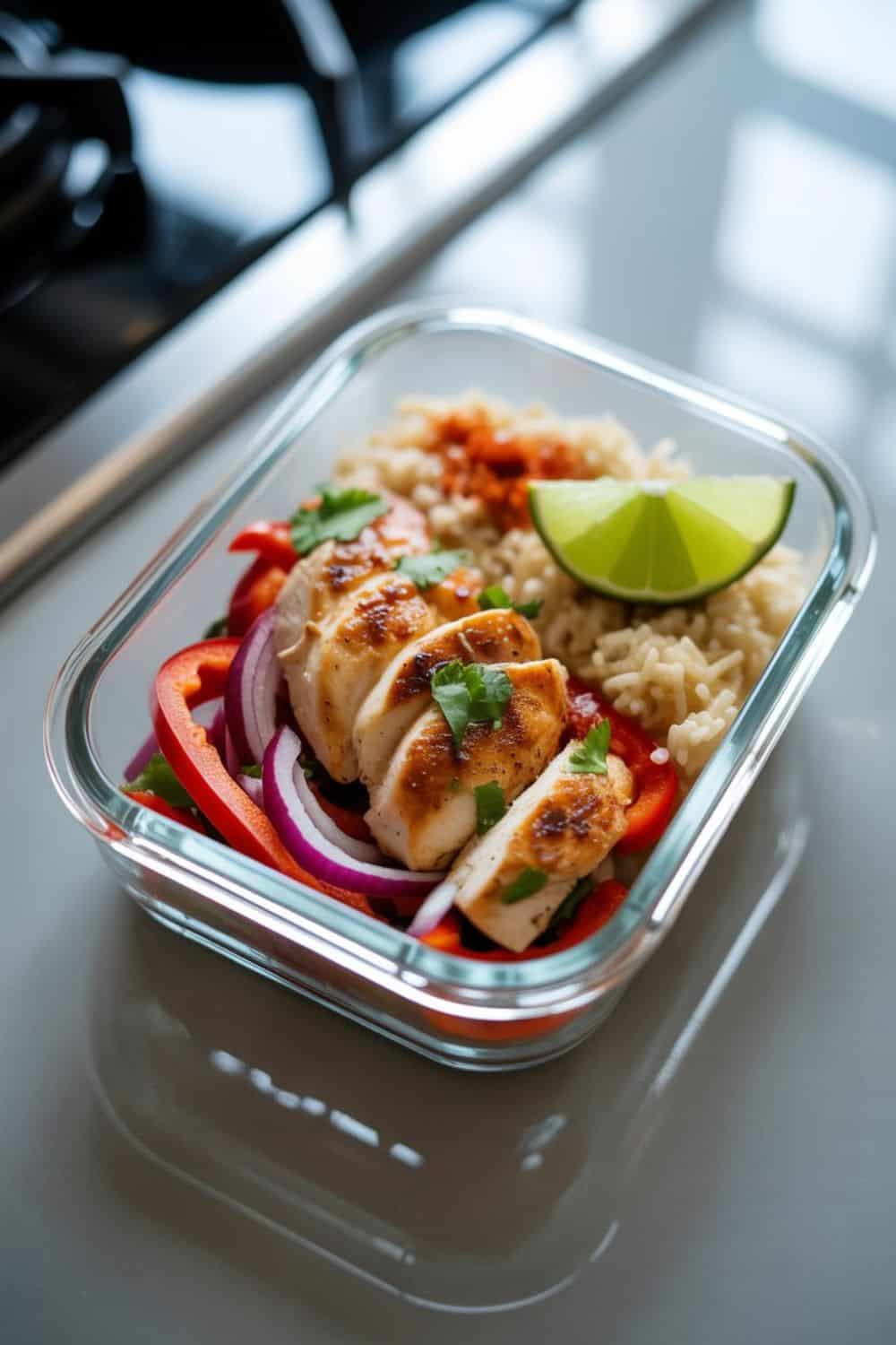 Chicken Fajita Meal Prep Bowls