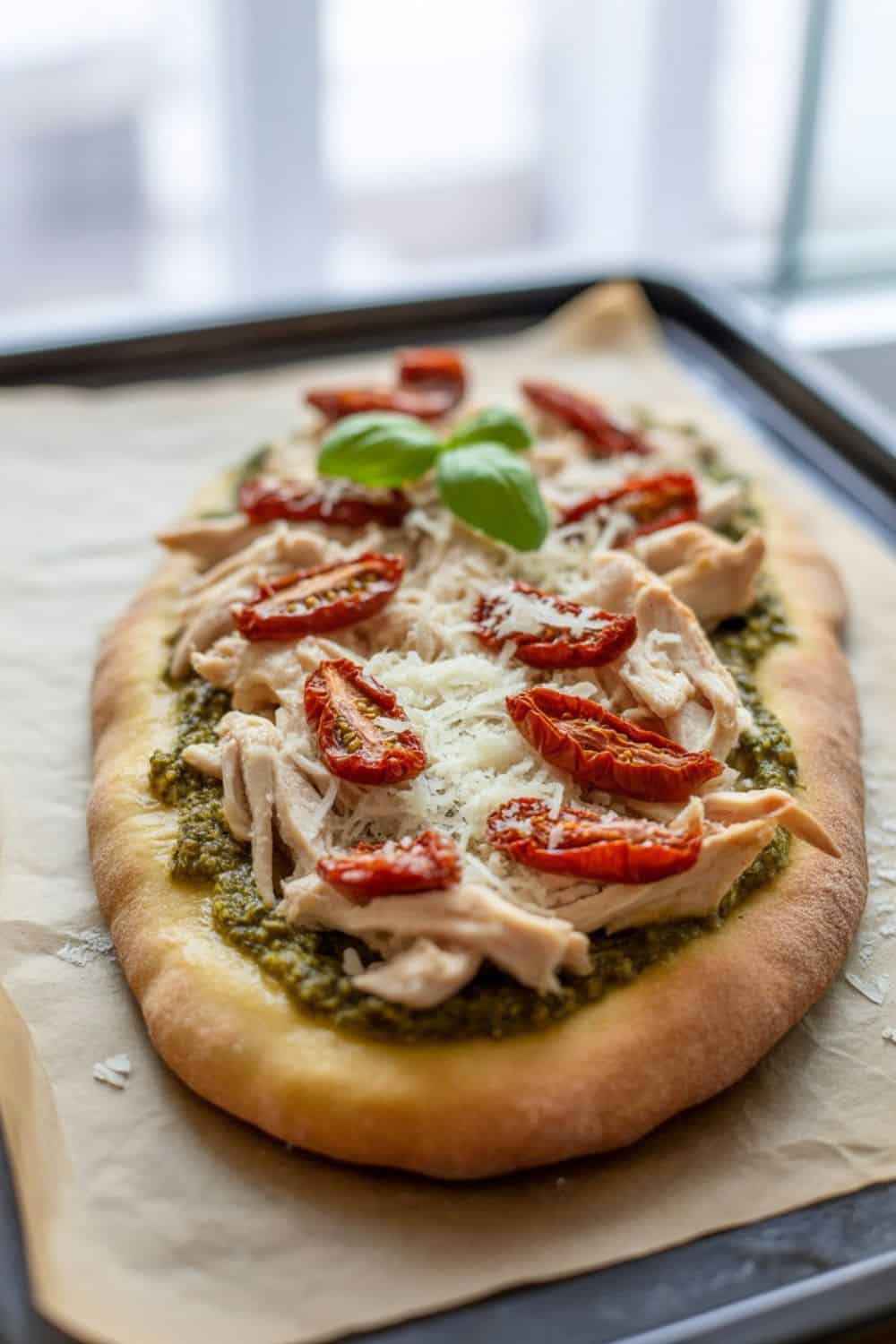 Chicken Pesto Flatbread