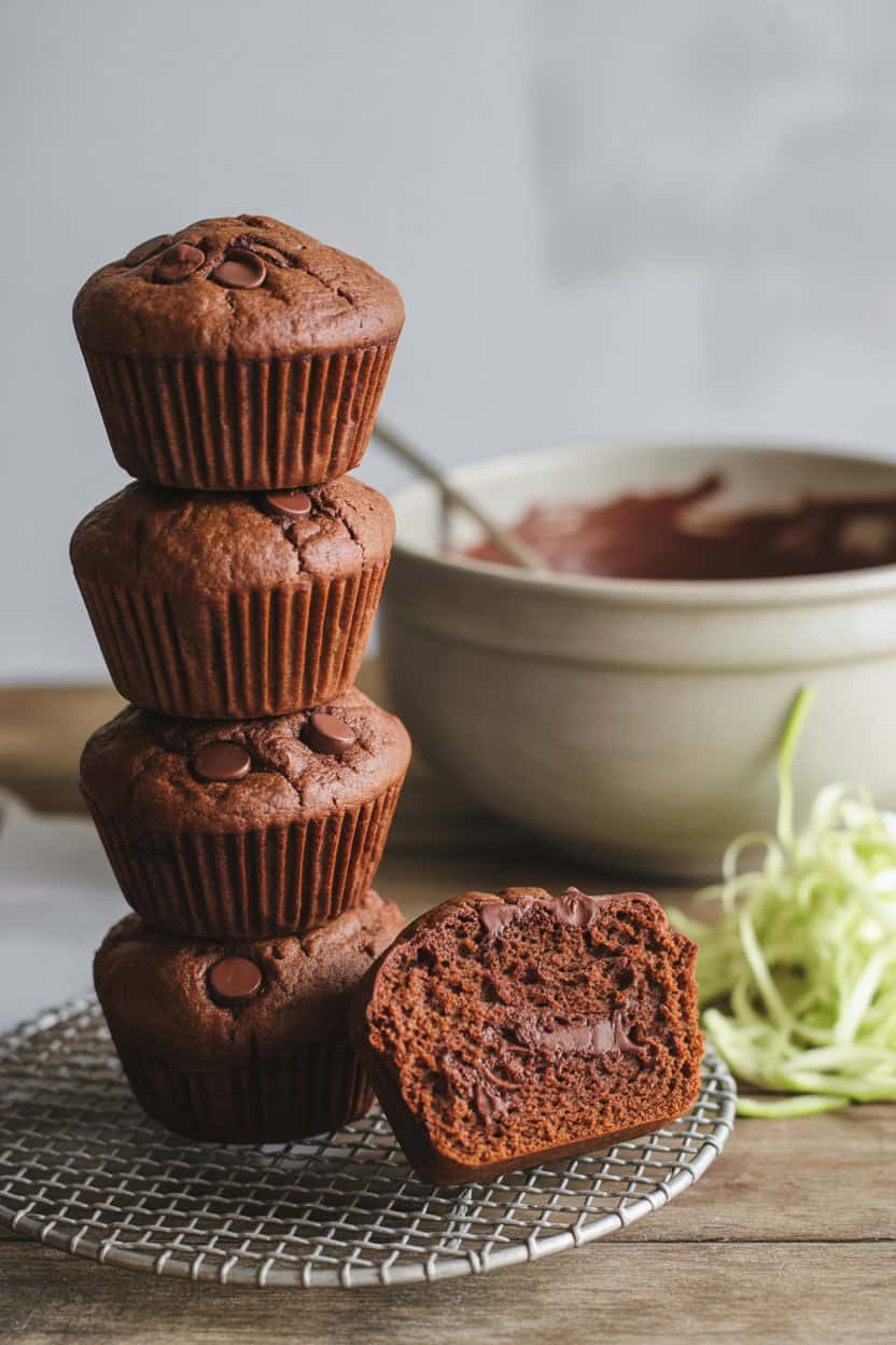 Chocolate Zucchini Muffins