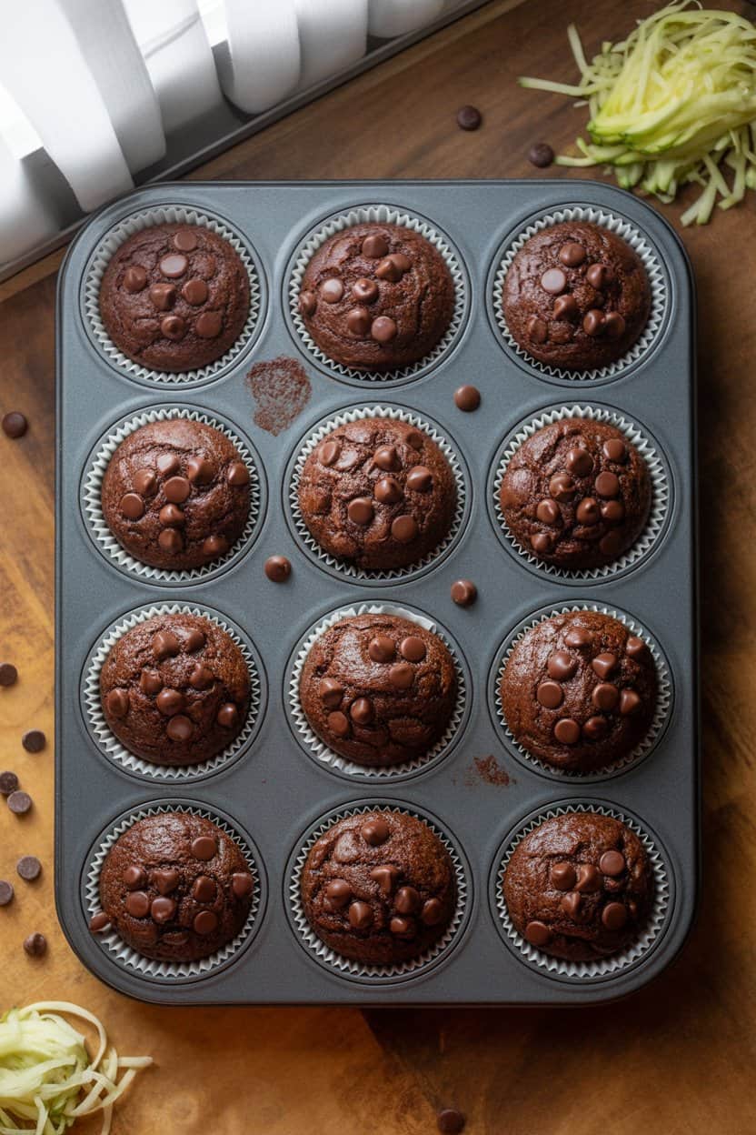 Chocolate Zucchini Muffins