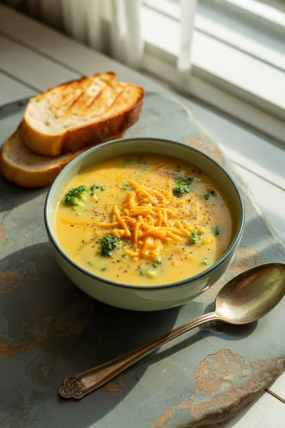 Crockpot Broccoli Cheddar Soup
