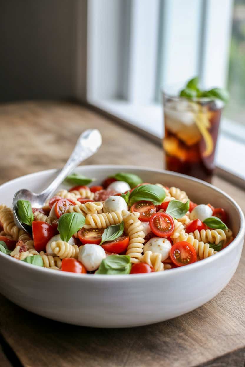 Easy Caprese Pasta Salad