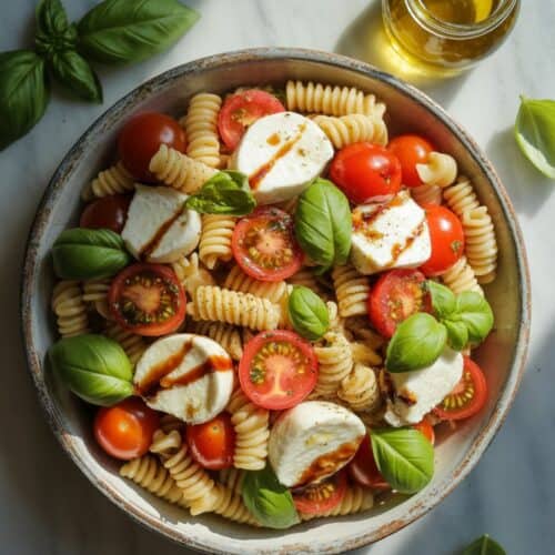 Easy Caprese Pasta Salad