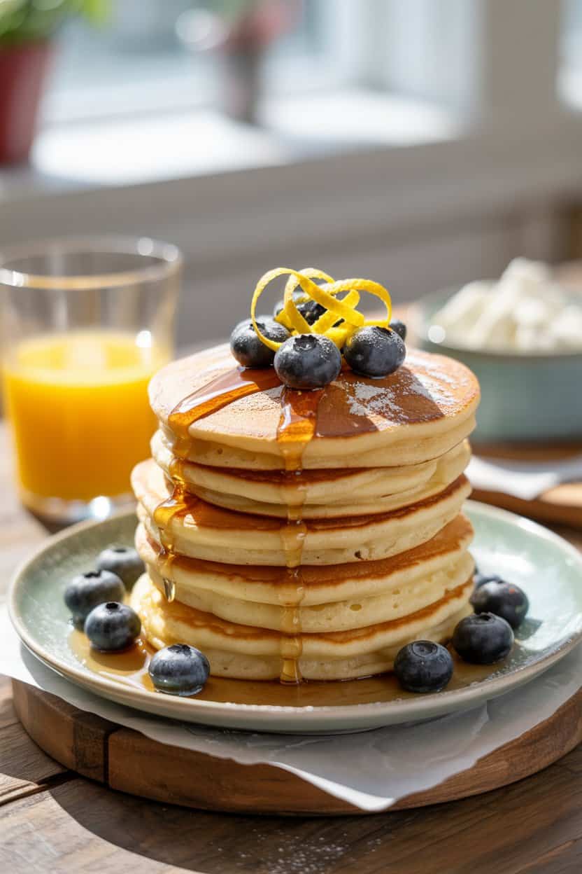 Fluffy Lemon Ricotta Pancakes