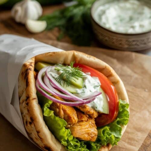 Greek Chicken Gyros