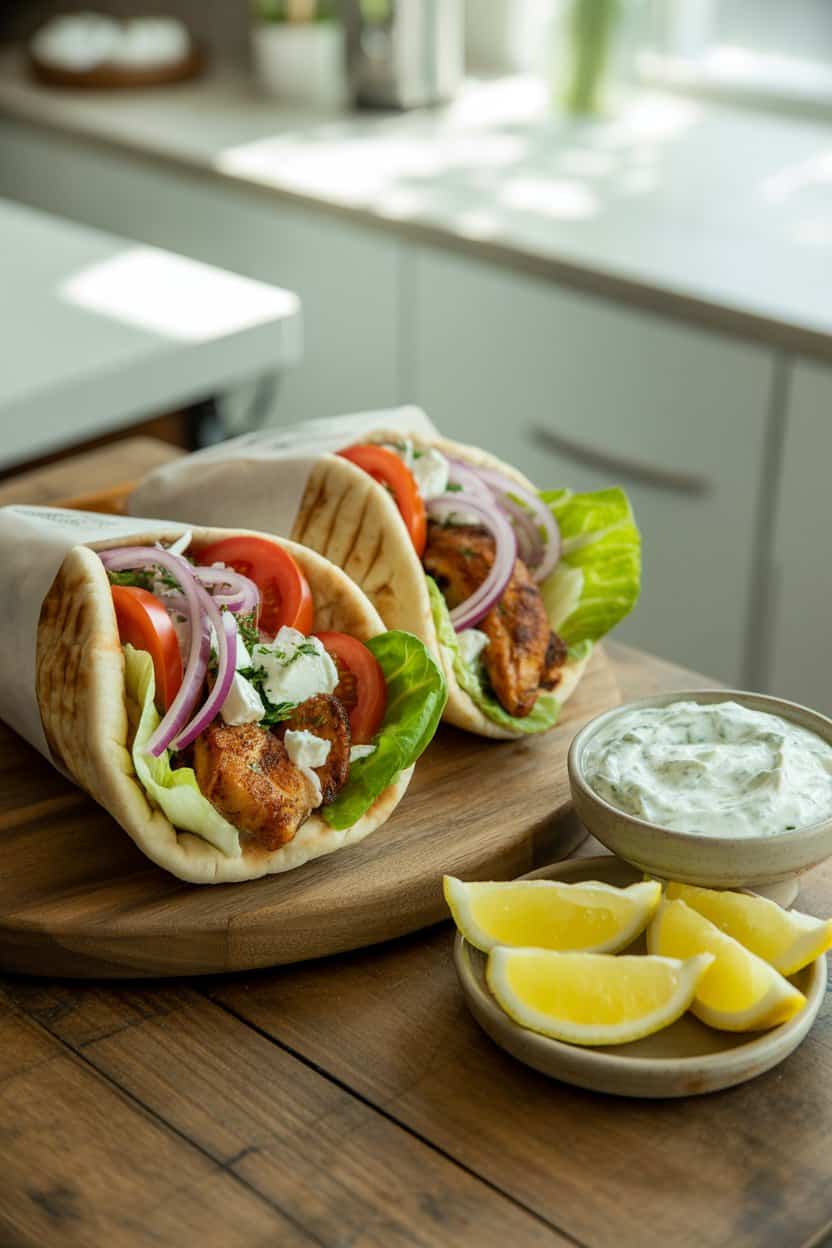 Greek Chicken Gyros