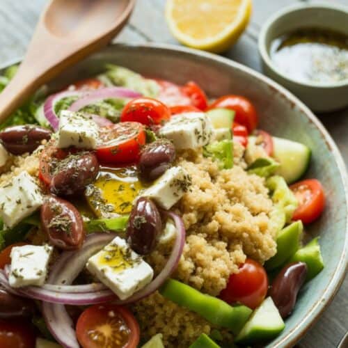Greek Salad with Quinoa