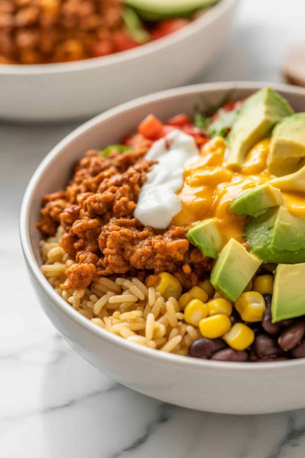 Ground Turkey Taco Bowl