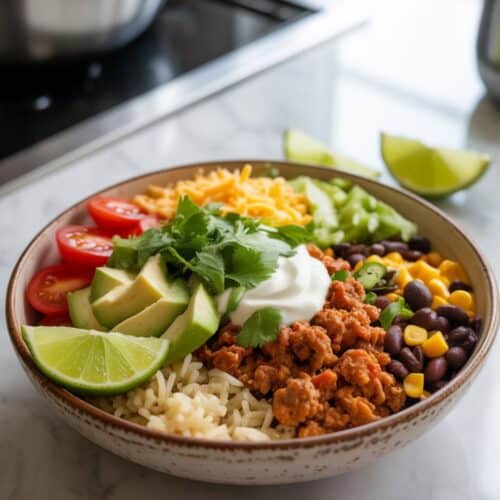 Ground Turkey Taco Bowl