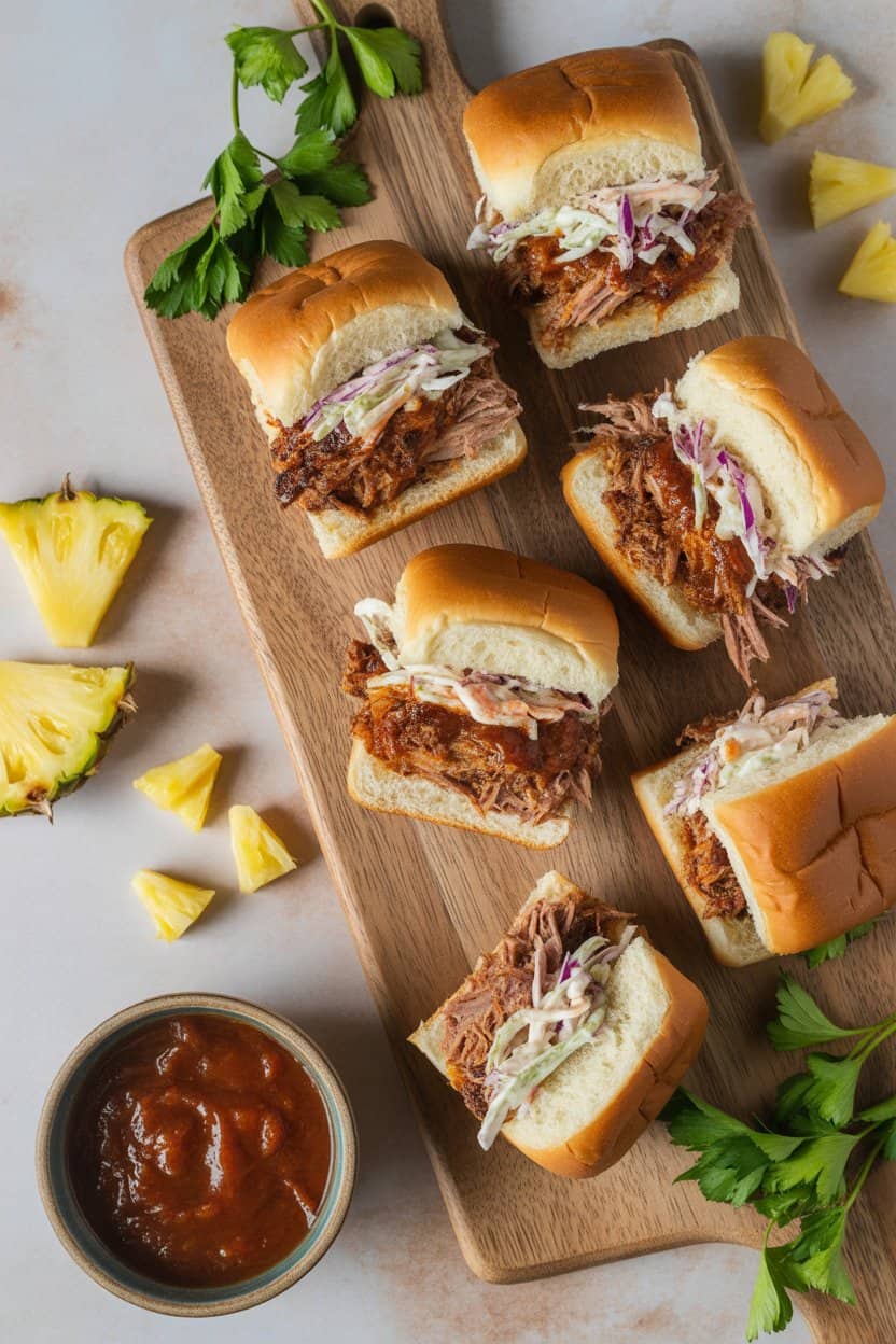 Hawaiian Pulled Pork Sliders