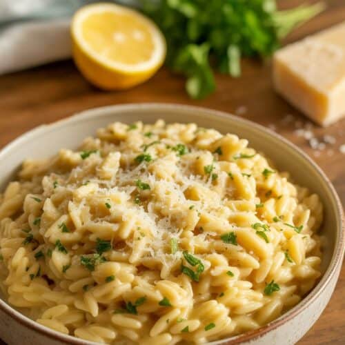 Lemon Garlic Orzo