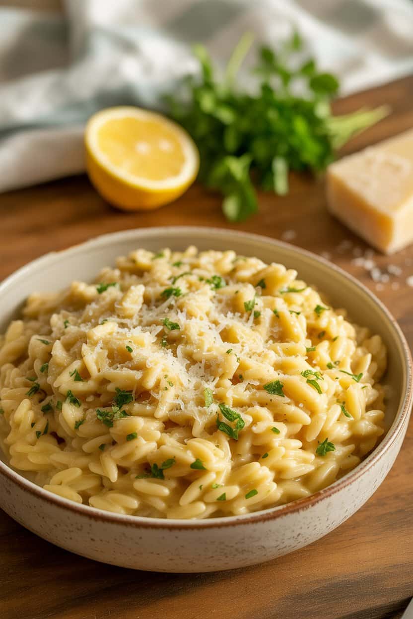 Lemon Garlic Orzo