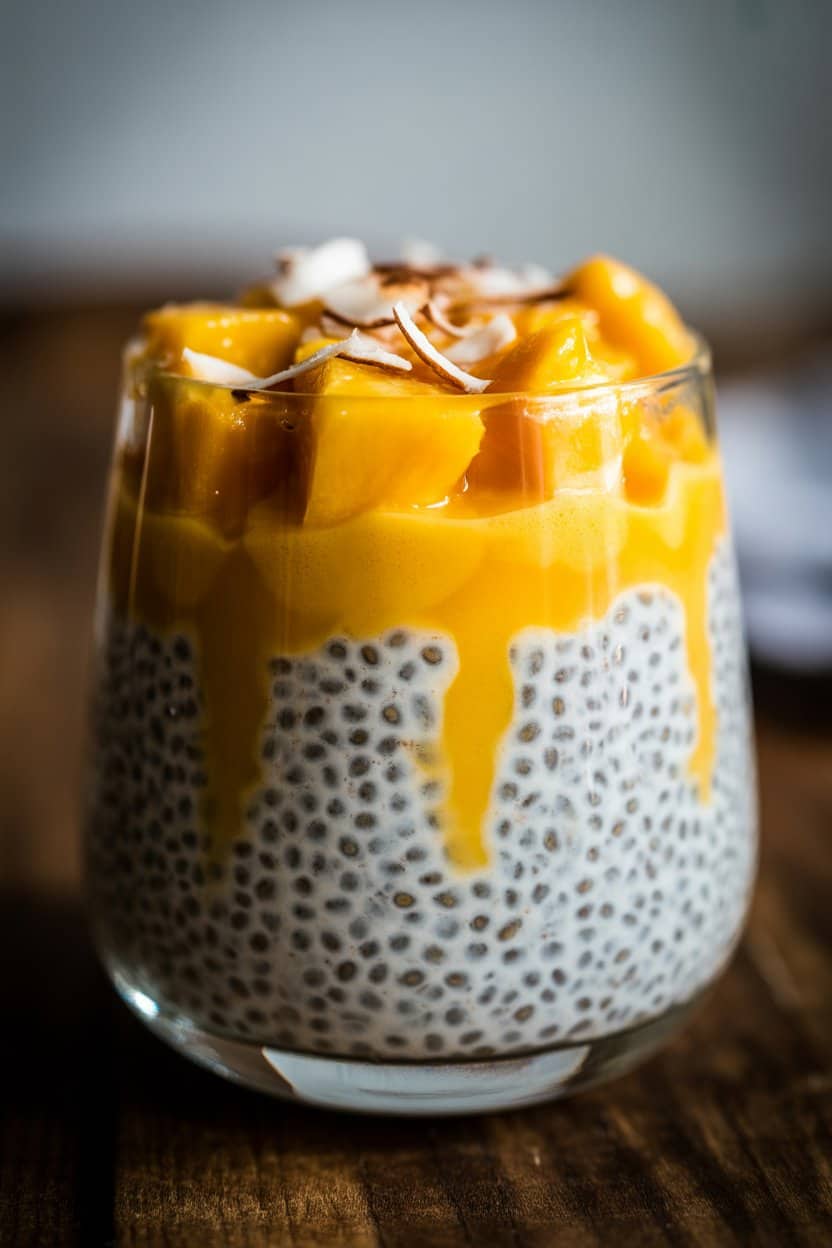 Mango Coconut Chia Pudding