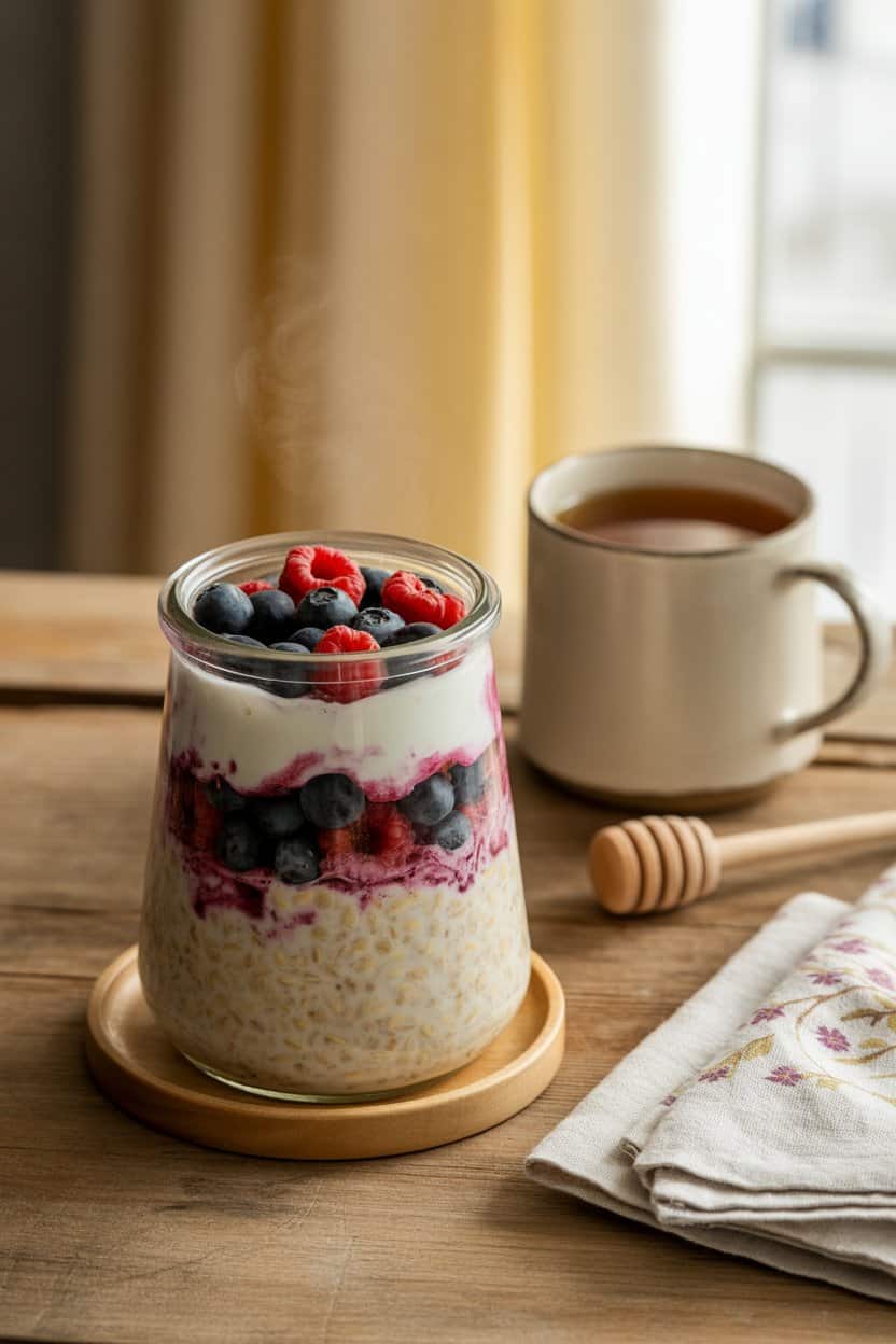 Overnight Oats with Berries