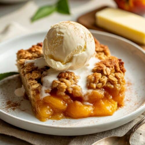 Peach Cobbler Crisp