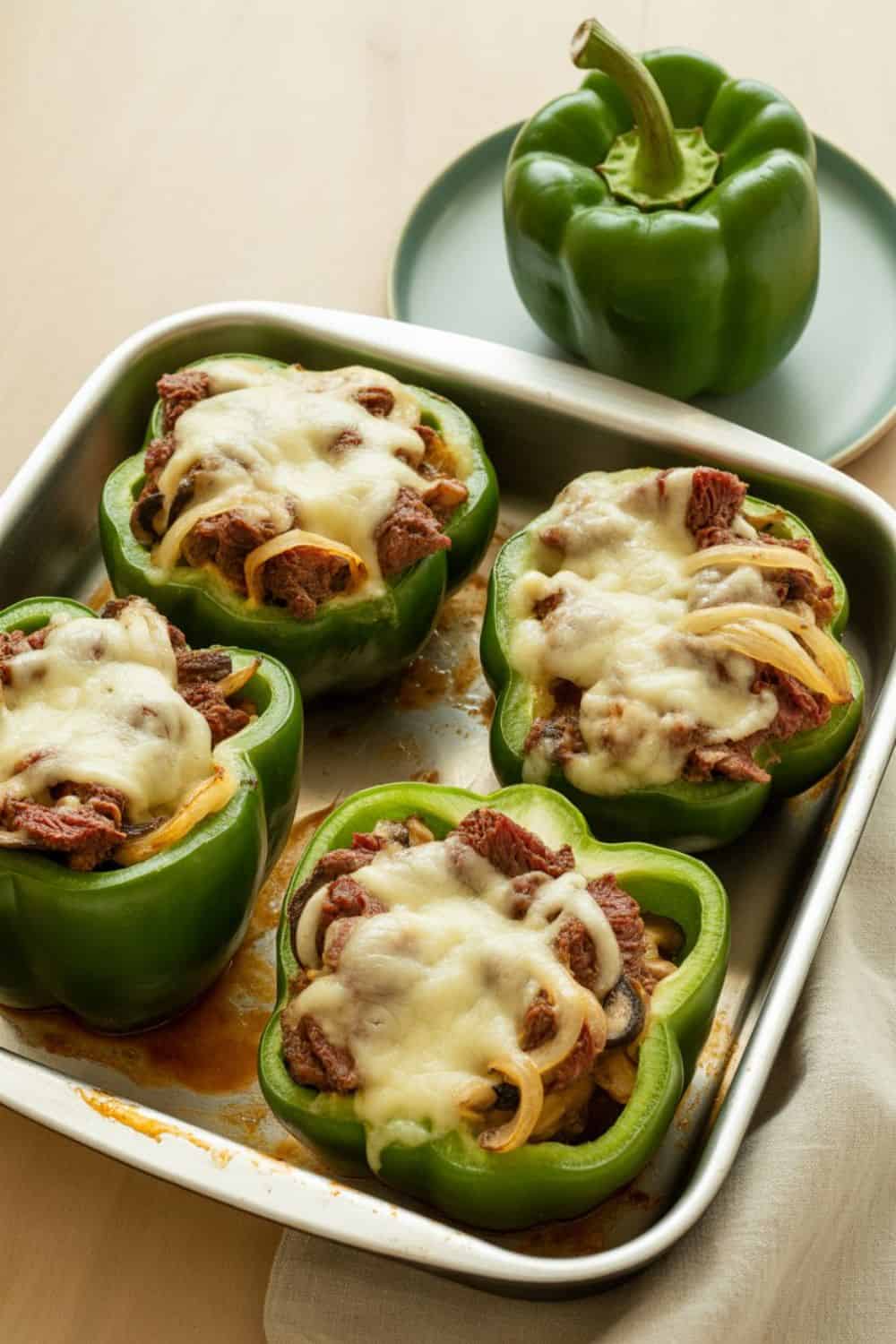 Philly Cheesesteak Stuffed Peppers